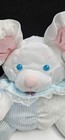 1988 Puffalump Blue Collar Mouse Rattle Fisher Price Plush Vintage Very Good