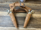 Vtg 1961 Mattel Shootin Shell Gunfighter Double Holster Toy Gun Set W shells Iob