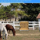 Heavy Duty Hay Feeder Combo Goat Horse Feeder For Hay And Grain Galvanized Metal