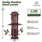 Squirrel Proof Bird Feeder For Outdoors Hanging  Metal Wild Bird Feeders With   
