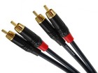 Two-rca Male male Gold-plated Premium Ofc Blue Audio Cable  multi-length 