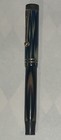 Parker True Blue Lucky Curve 1930 s Vtg  Fountain Pen Two Band Cap Blue   Brown
