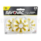 Rayovac Size 10 Hearing Aid Batteries 24 Count Each Lot Of 2 Packs