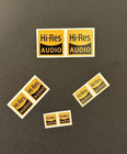 2 Pcs Brushed Sticker Decal Label For Hi-res Audio