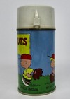 Vintage Peanuts Thermos 2868 Metal 1959 Snoopy Charlie Brown Linus With Cup