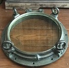 Vintage Bronze Porthole 21  Port  16  Glass  Nautical Ship Boat Decor