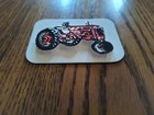 Vintage Raised Image Tractor Magnet - Orange - Alice Chalmers - 3-1 2  X 2-1 2 