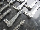 28 X  Art Deco Metal Chrome Stair Carpet Clips Grips     Brit Pat 615086  