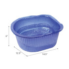Forpro 100ct Universal Pedi Bath Liners  Blue  Disposable   For Professional Sal