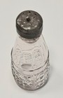 Antique A  Colburn Glass Bottle Ground Lip Rim Wavy Bubbly Spice Shaker Cap