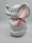 Dumbo Elephant Cookie Jar With Lid Ceramic 10  Vintage Disney