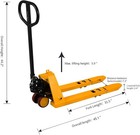 Tory Carrier Mini Hand Pallet Jack Truck 2200 Lbs Capacity 31 5  Lx15 W Fork