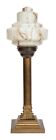 Original Art Deco Table Lamp  westlake  Unique Lamp Skyscraper Banker Lamp