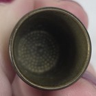 Antique Brass Tone Metal Thimble Unmarked 
