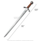 37 5    Archers Steel Medieval War Sword Viking Cosplay Larp Sca With Scabbard