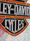 Harley-davidson Stained Glass Logo Collectible Sign Wall Decor 13 x9 