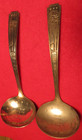 2 Vintage rare 1939 New York Worlds Fair Ladle serving Spoons