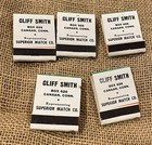 Lot Of Five Vintage Matchbook Cover  Pin Up Design Adv cliff Smith Canaan conn 
