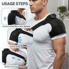 Neidga Heated Shoulder Massager With Heat Vibration Pain Relief  120cm Strap