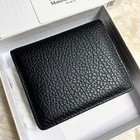 Maison Margiela Maison Martin Margiela Bi-fold Wallet Stitch Black Leather With