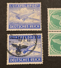 Wwii Nazi German Soldiers Feldpost Stamp Lot Third Reich Military Mail Postage