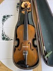 Antique Violin Mother Of Pearl Inlay Marked    ole Bull 1643    W  Case   Bow Rare