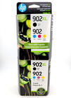 2 - Hp 902xl   902 Black cyan magenta yellow Ink Cartridge 4-pack Exp  23 Sealed