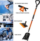 Zone Tech 5 - 1 Ice And Squeegee Scraper With Snow Shovel 32 -42  Extendable Set