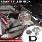 17-2530 Billet Aluminum Remote Fuel Tank Filler Neck  Gas Cap And Weld-on 