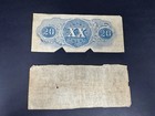 Csa 1861  20 Confederate   1837 Bank Of Manchester Michigan  10 Note Lot