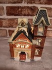Vintage Dicken s Keepsake Fire Station 1994 Christmas Village Ceramic Building