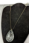 Vintage Waterford Crystal Pendent Necklace   Sterling Silver Chain Boxed