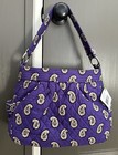 Vera Bradley Reversible Purse Tote Retired Simply Violet Handbag Nwt New Msrp 65