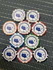 F u n Florida United Numismatist Annual 2019 10 Piece Poker Chip Set Host Cities