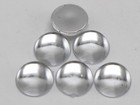 100 Clear Acrylic Flatback Round Cabochon Smooth Half Ball 12mm 1 2   No Hole