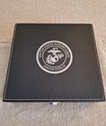 Usmc Poker Chip Set Leather Case Military Veteran Products Marine Corp Semper Fi