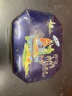 Vintage Daher England Hexagon Cookie Biscuit Tin Canister Asian Oriental Design