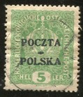 Poland 1919 Poczta Polska Overprinted On Austria 1916 Stamp Scott  42 No Gum 214