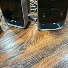 Logitech Black   Silver Computer Speaker Base Aux Plug Accessory Small