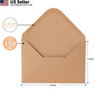 V-flap Kraft Envelopes  50 Pack  4 X 6 Inch  A4 4 5x6 5 