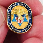 Vtg West Point Jewish Chapel Founding Member Enamel Lapel Pin