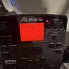 Alesis Nitro Electronic Drum Kit Red black  8 Mesh Pads  Usb  Effects  Cymbals