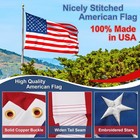 American Flag 3x5 Ft Heavy Duty Sewn Stripes Embroidered Stars 100  Made In Usa