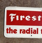 Old Vintage Original Firestone Auto Tire Metal Sign Display 25 X 10 Car
