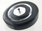 Vintage Ladies Bakelite Lucite Inset Large Black Button Fur Coats 1 5in N783