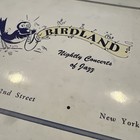 Rare Birdland Nightly Concerts Of Jazz    Souvenir Photo Vintage New York