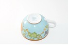 Hermes Siesta Island Tea Cup Saucer Blue Floral Tableware Coffee Cafe Auth New