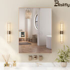 Mirror Door Wall Mount Hanging Medicine Cabinet Bathroom Storage Shelf Organizer