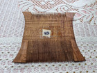 Vintage Handcrafted Wooden Hair Comb - Tribal Ethnic Folk Art Hair Accessory R3