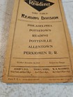 Vintage 1913 Reading Railroad Reading Division Timetable   